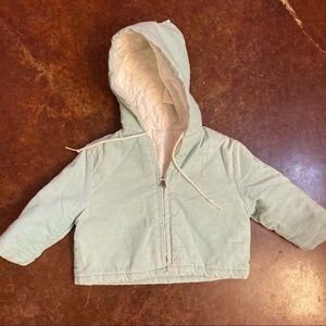 Vintage Light Blue/Mint  Fine Corduroy Infant Coat